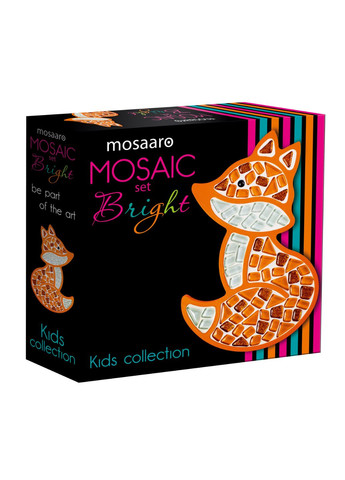Стеклянная мозаика для детей Лис 156x235 мм (MA7002) Mosaaro (277944586)