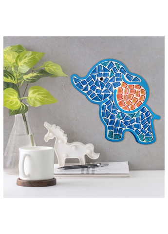 Скляна мозаїка для дітей Слоник 192x216 мм (MA7000) Mosaaro (277944587)