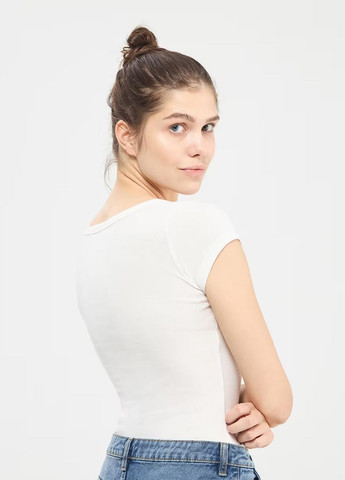 Белая летняя футболка женщин Terranova