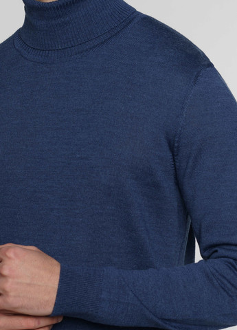 Синій зимовий светр чоловічий синій Arber Roll-neck FF AVT87