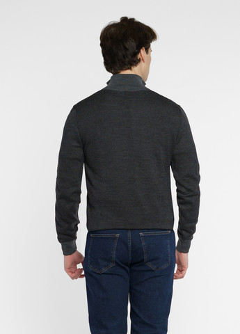 Серый зимний свитер мужской серый Arber Zipper-neck J N-AVT-88