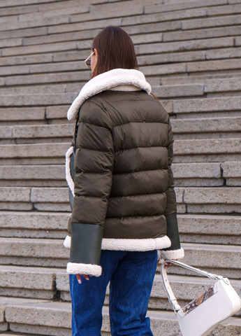 Оливкова (хакі) зимня куртка MN
