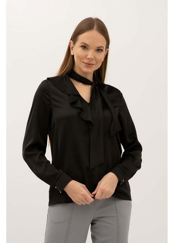 Черная демисезонная блуза флуро 02 Lesia