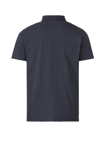 Темно-синяя футболка-поло с коротким рукавом Livergy