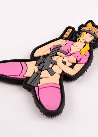 ПВХ патч "Девочка-кошка" розовая - Brand Element (278040113)