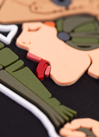 ПВХ патч "Дівочка-піка" руда - Brand Element (278040111)