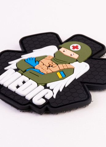 ПВХ патч "Військовий медик" чорний - Brand Element (278040124)