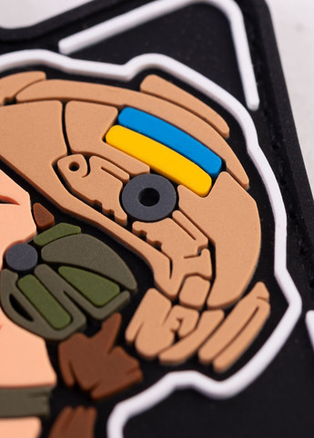 ПВХ патч "Дівочка-піка" шатенка - Brand Element (278040159)