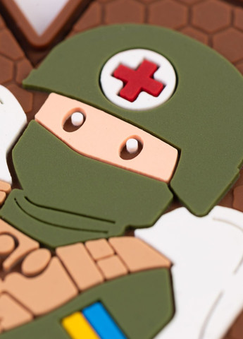 ПВХ патч "Військовий медик" кайот - Brand Element (278040118)