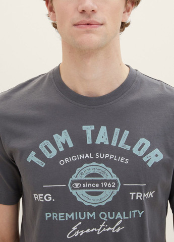 Сіра футболка Tom Tailor