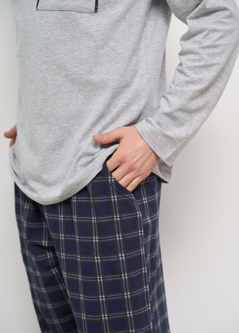 Чоловічий комплект зі штанами в клітку Батал Tom John (277978474)