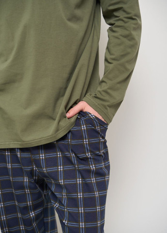 Чоловічий комплект зі штанами в клітку Батал Tom John (277978788)