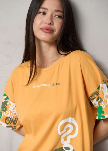 Туника женская с рукавами в принт Nicoletta (277978987)