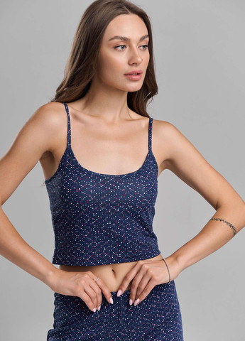 Темно-синяя комплект с мини-шортиками Nicoletta