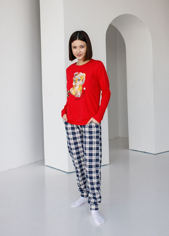 Червона жіночий комплект зі штанами Nicoletta