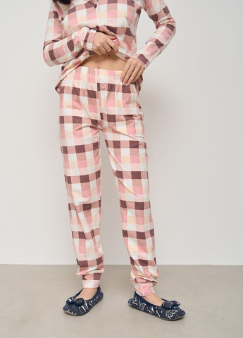 Рожева жіноча піжама на ґудзиках зі штанами Nicoletta