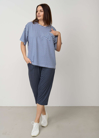 Синя батальний комплект з капрі Nicoletta