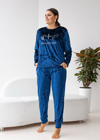 Синя батальний комплект із штанами Nicoletta