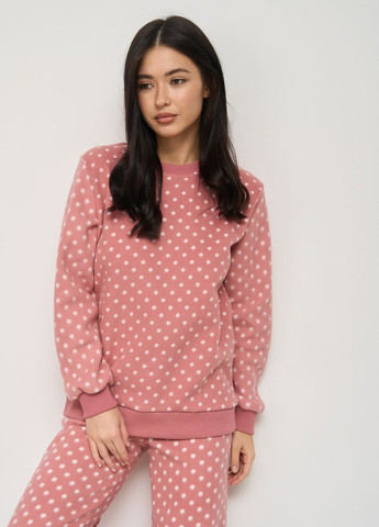 Рожева жіночий костюм зі штанами фліс Nicoletta