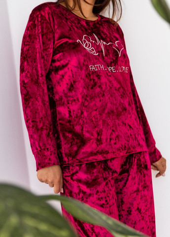 Бордовая батальный комплект со штанами Nicoletta