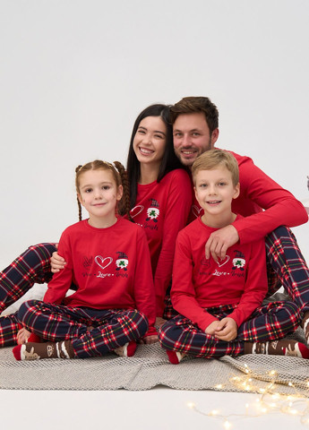 Красная женская пижама со штанами Nicoletta