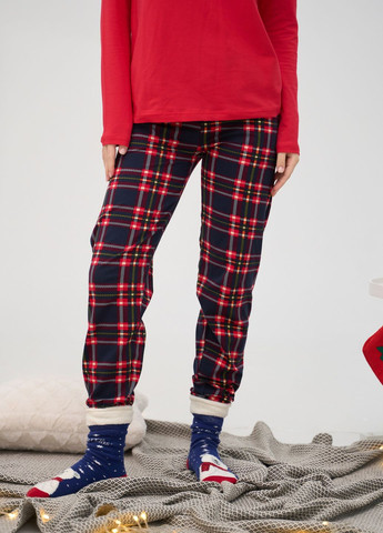 Червона жіноча піжама зі штанами Nicoletta
