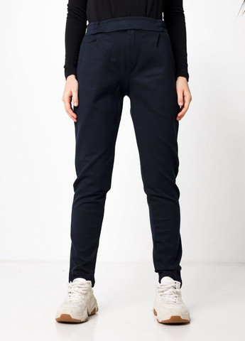 Темно-синяя женские штаны на резинке Nicoletta