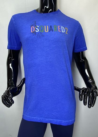 Синяя футболка с коротким рукавом Dsquared3 FK-W-5042