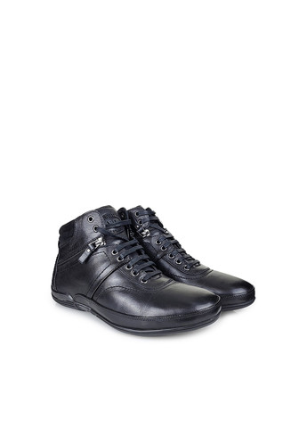 Черные зимние ботинки зимние мужские повседневные из натуральной кожи с натуральным мехом черные,, hf573m0501, 39 Cosottinni