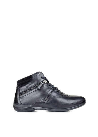 Черные зимние ботинки зимние мужские повседневные из натуральной кожи с натуральным мехом черные,, hf573m0501, 39 Cosottinni