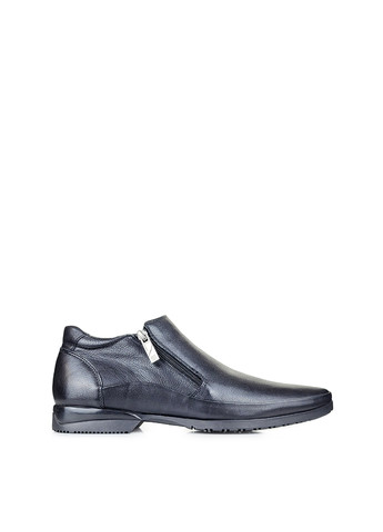 Черные осенние ботинки мужские из натуральной кожи черные,,05-690-3чернктуф, 40 Ronny