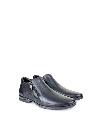 Черные осенние ботинки мужские из натуральной кожи черные,,05-690-3чернктуф, 40 Ronny