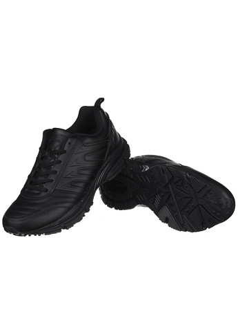 Черные демисезонные мужские кроссовки из кожи 884v Bona