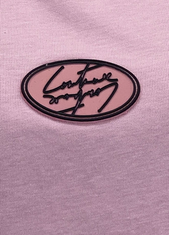Розовая летняя футболка с коротким рукавом Couture