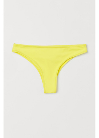 Желтые купальные плавки с микро-дефектом однотонные H&M