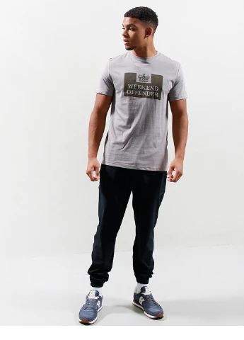 Сіра футболка mcmoney white/bright aqua Weekend Offender