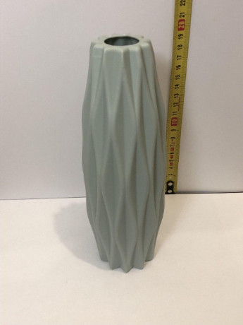 Современная ваза для цветов серо-голубого цвета No Brand (278593796)