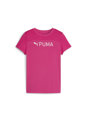 Розовая демисезонная детская футболка fit youth tee Puma