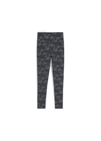 Черные демисезонные леггинсы ess+ blossom all-over print leggings Puma
