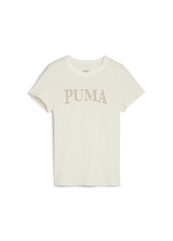 Біла демісезонна дитяча футболка squad youth tee Puma