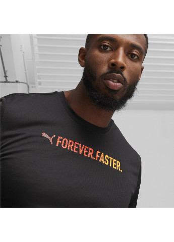 Чорна футболка run "favorite" men's graphic tee Puma