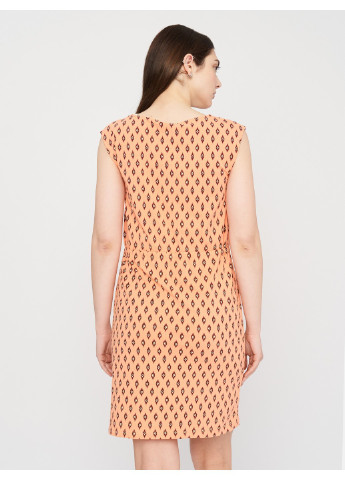 Оранжевое кэжуал платье C&A с геометрическим узором