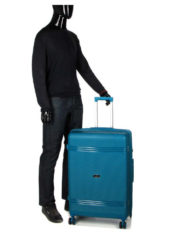 Валіза велика L поліпропілен 21204 76,5×53×31см 99+18л Snowball (290664503)