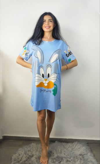 Женская футболка – туника в мультяшном принте Saimeiqi (292566973)