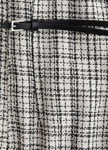 Світло-бежева повсякденний сукня H&M в клітинку