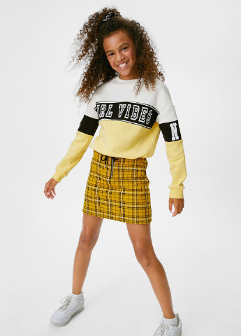 C&A світшот напис комбінований повсякденний