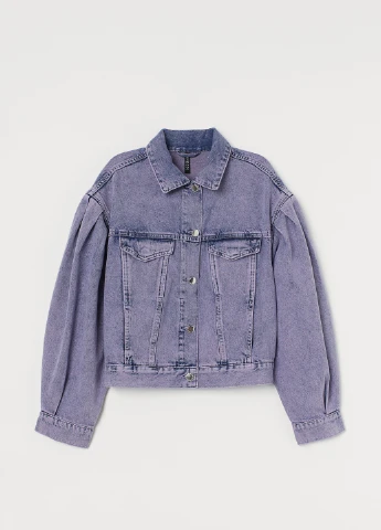 Голубая демисезонная джинсовая куртка H&M