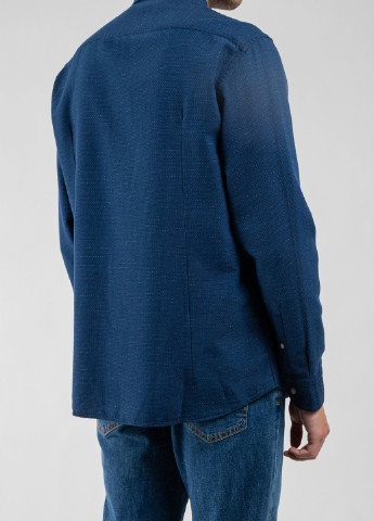 Синяя кэжуал рубашка Bastoncino