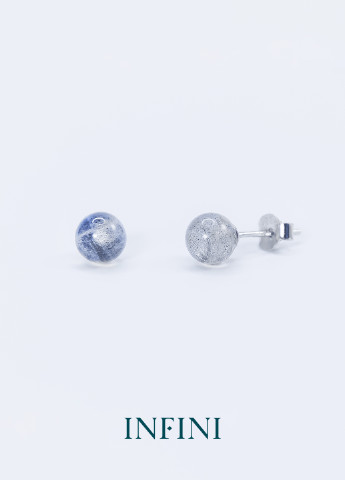 Сережки срібні з місячним каменем Infini (256615148)