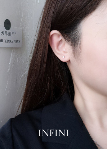 Серьги серебряные Infini (256615137)
